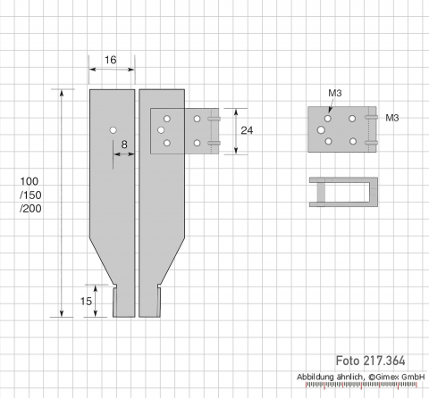 Dig.-WS-Messschieber, 1000 x 150 mm